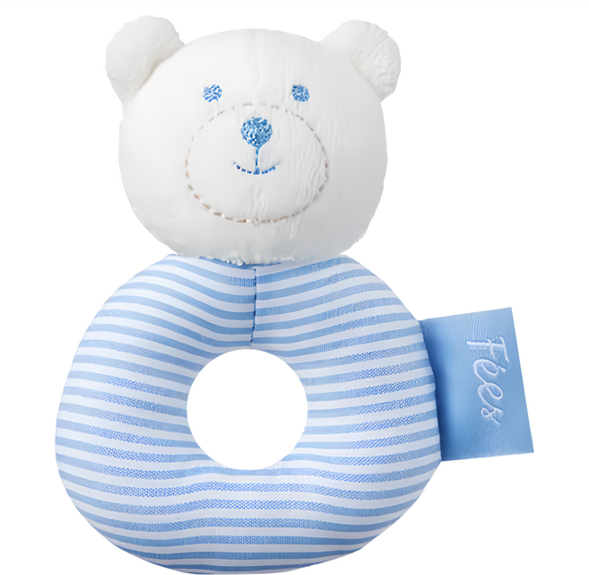 Fees BEBE 熊熊手搖鈴 甜甜圈 0歲以上, 1個
