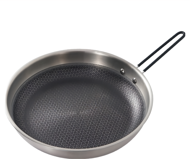 CLS 韓國 蜂巢紋不沾炒鍋 大款(28 x 6cm) 黑色, 1個, 28cm