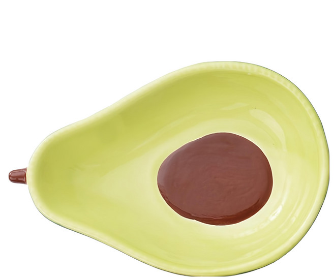 小麥購物 創意水果造型陶瓷碗 L963 16.5cm, 酪梨, 1個