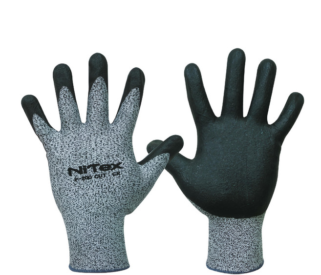 NiTex 手套 防切割 CUT3 止滑耐磨 符合歐洲EN388機械危害最高等級, 灰色, 1雙