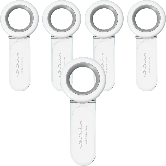 馬桶提蓋器 圓形款 50g, 霧霾藍, 5個