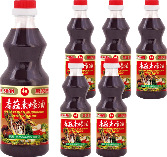 萬家香 香菇素蠔油, 600g, 6瓶
