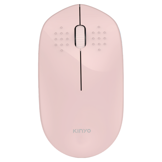 Kinyo 2.4GHz 無線靜音滑鼠, GKM-913, 粉色