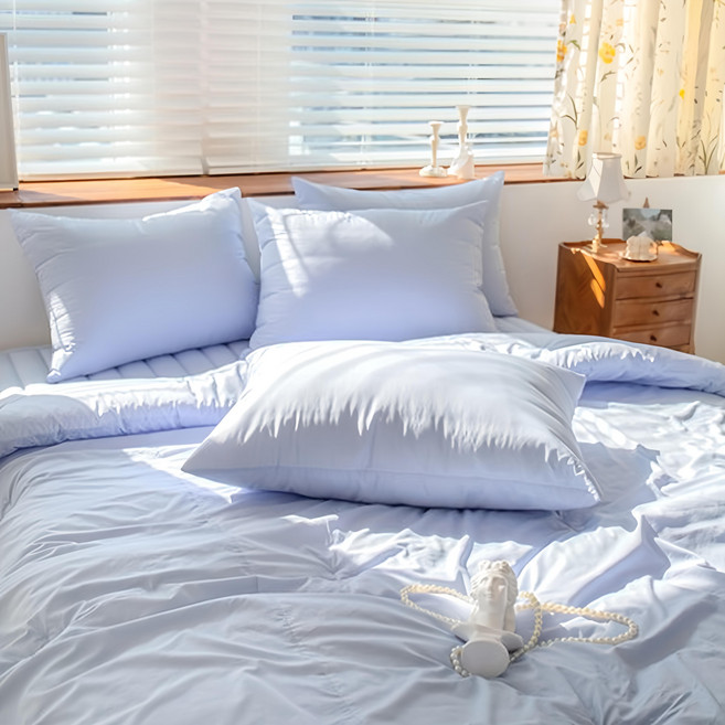 yesbedding 100支蘇比馬棉換季棉被 韓國製, 藍色