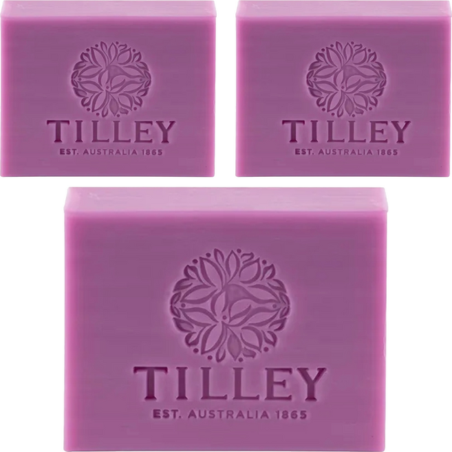 TILLEY 緹莉 經典香皂 廣藿與麝香, 100g, 3個