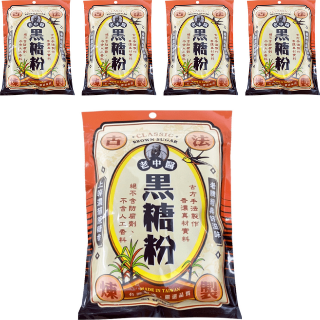 老中醫 黑糖粉, 400g, 5包