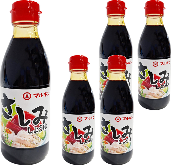 MARUKIN 丸金 生魚片用醬油, 200ml, 5瓶