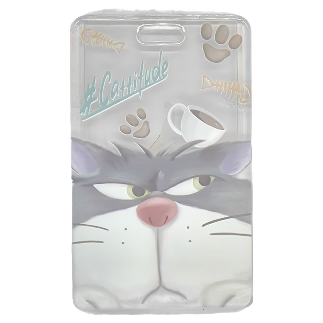 Disney 迪士尼 魯斯佛大臉質感壓克力票卡 3歲以上 10.5 x 6.5cm, 灰色, 1個