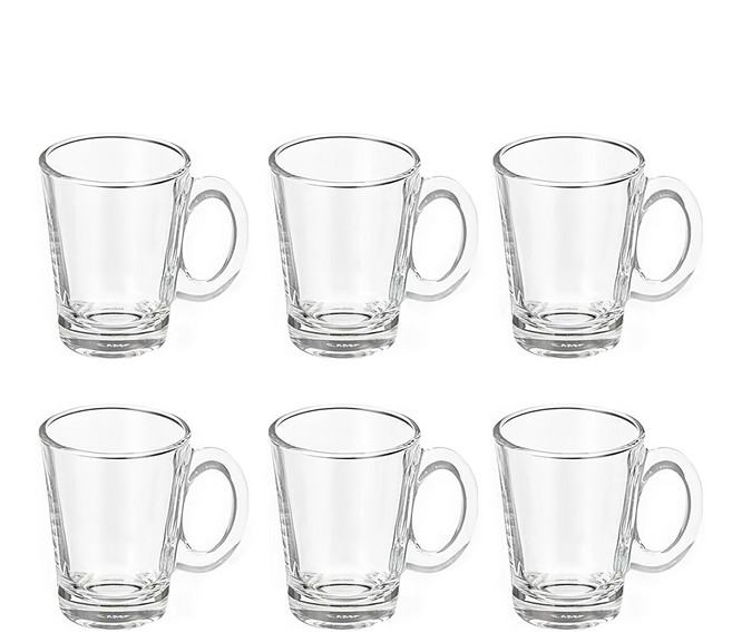 Ocean Glass Nouveau 咖啡杯6入組 315ml, 透明色, 6個