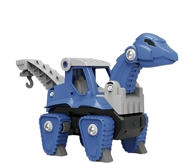 NEW WIS 小牛津 腕龍組裝工程車 益智玩具 3歲以上, 1個