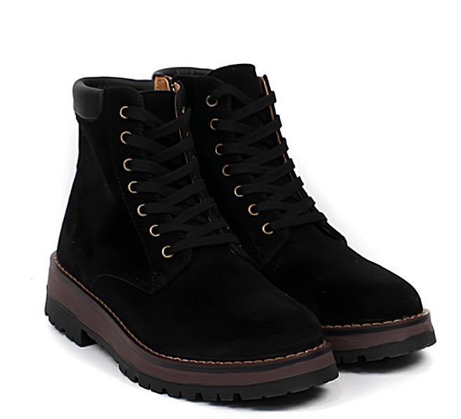 拉布德 男士舒適日常麂皮工裝靴 7公分