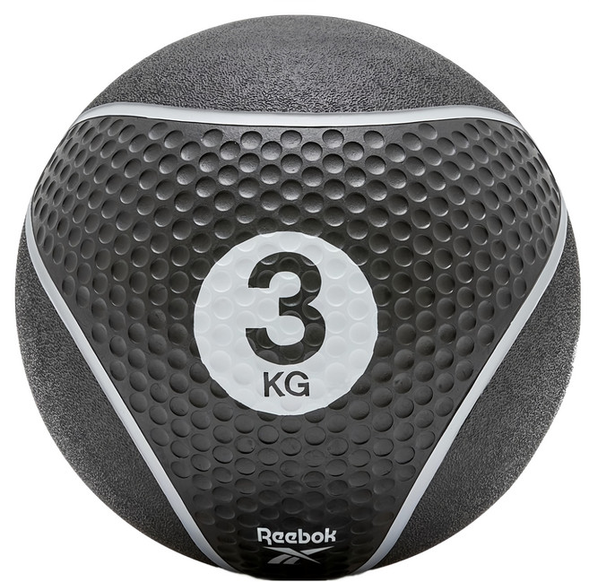 Reebok 銳步 Medicine Ball 健身藥球, 1個, 黑色, 3kg