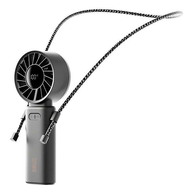 SOTHING 向物 高速手持風扇 渦輪Z 星空灰 可折疊便攜 多檔風速調節 手持掛脖桌面三用, DSHJ-S-2419B-Skg