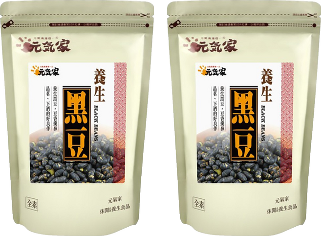 元氣家 養生黑豆, 200g, 2包