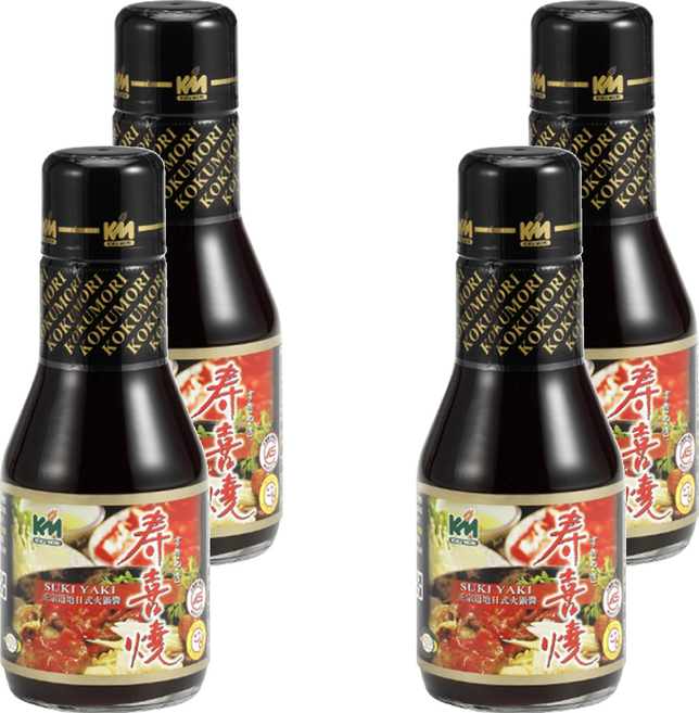 KOKUMORI 穀盛 壽喜燒醬, 260g, 4瓶