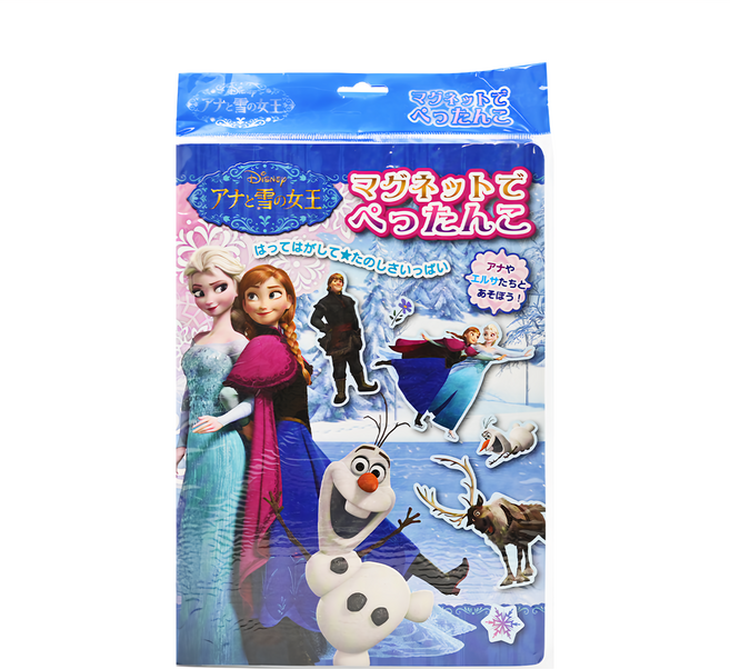 GINCHO 銀鳥 FROZEN 磁鐵遊戲本，19個小磁鐵, 平裝書