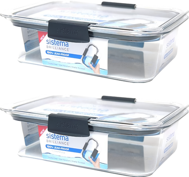 sistema 55115 密封保鮮盒 2L, 2個