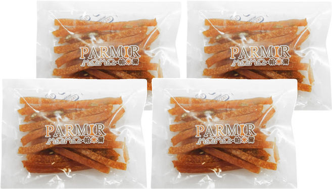 PARMIR 帕米爾 台灣製造 犬用寵物零食, 南瓜子雞肉絲, 50g, 4包