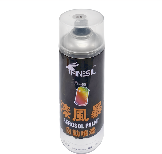 FINESIL 漆風暴 自動噴漆, 銀色, 400ml, 1瓶