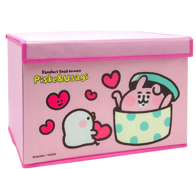 雅迪 卡娜赫拉的小動物 居家收納系列 輕便收納箱, 卡娜赫拉 粉色, 1個