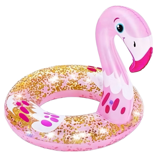 Bestway 造型泳圈 粉鶴泳圈 白天鵝泳圈, 顏色隨機, 1個
