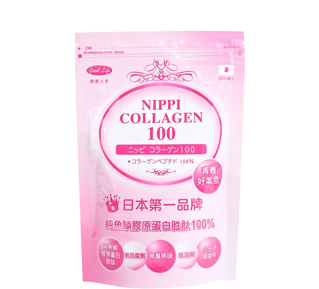good Life 得意人生 日本NIPPI頂級魚鱗膠原蛋白胜肽 其他氨基酸, 100g, 1包