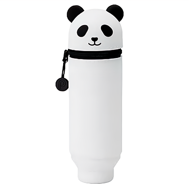 LIHIT LAB. 鉛筆盒 A7712-6, 熊貓 白色 + 黑色, 1個