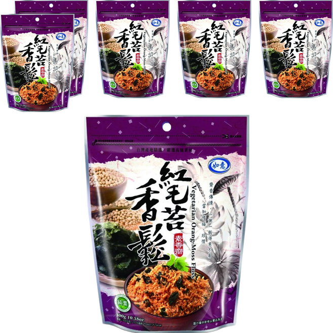 如意 紅毛苔香鬆 素香齋, 250g, 6包