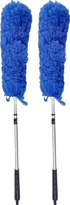 NEXCLEANS 舞水痕伸縮靜電魔撢 特殊網狀紗編織, 藍色, 2支