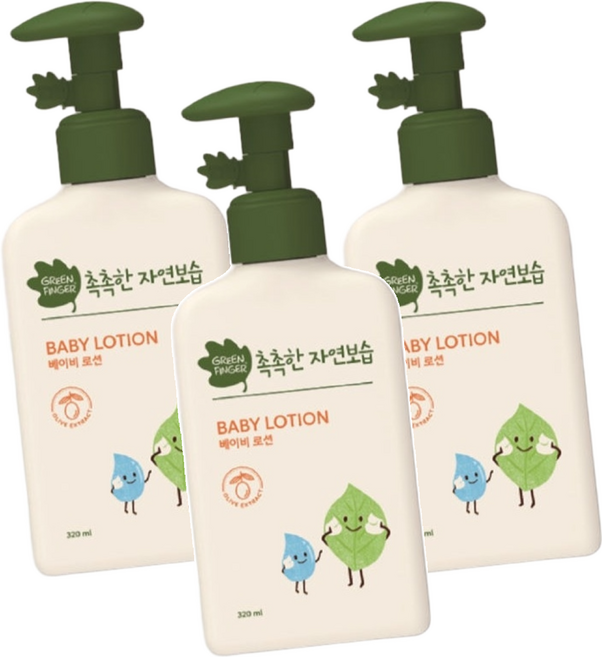 GREEN FINGER 綠手指 嬰兒保濕洗髮精, 320ml, 3瓶