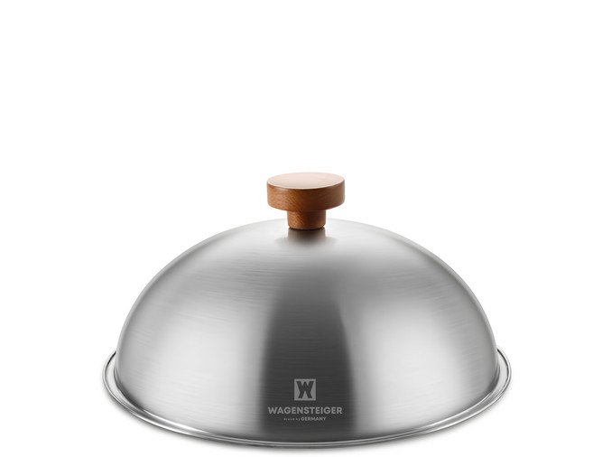 Wagensteiger 不鏽鋼鍋蓋 銀色 木柄, 24cm, 1個