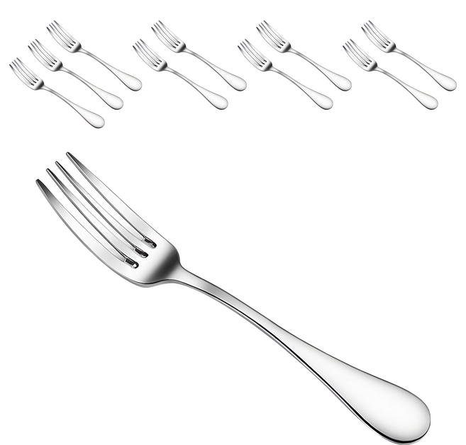 316L不銹鋼韓式叉子 2號, 10支, 不鏽鋼