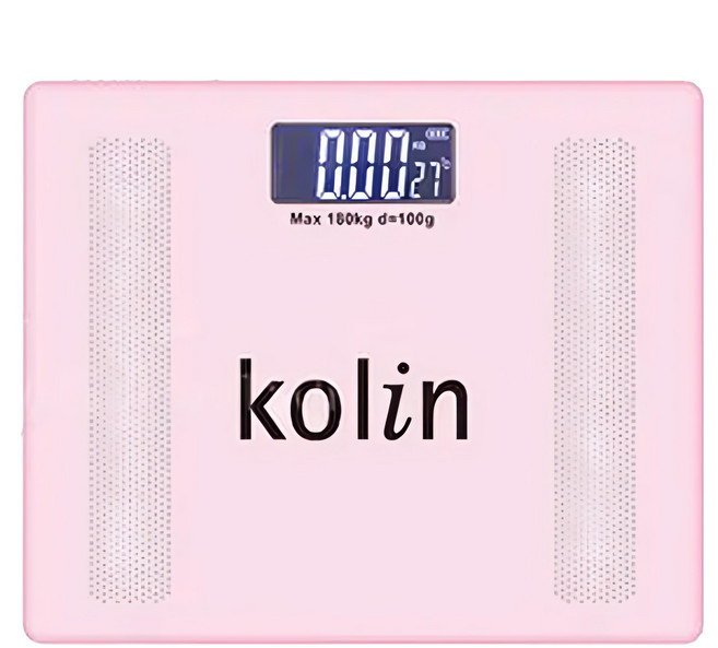 Kolin 歌林 超薄電子體重計, KWN-DLW802, 白色/粉色 顏色隨機, 1個