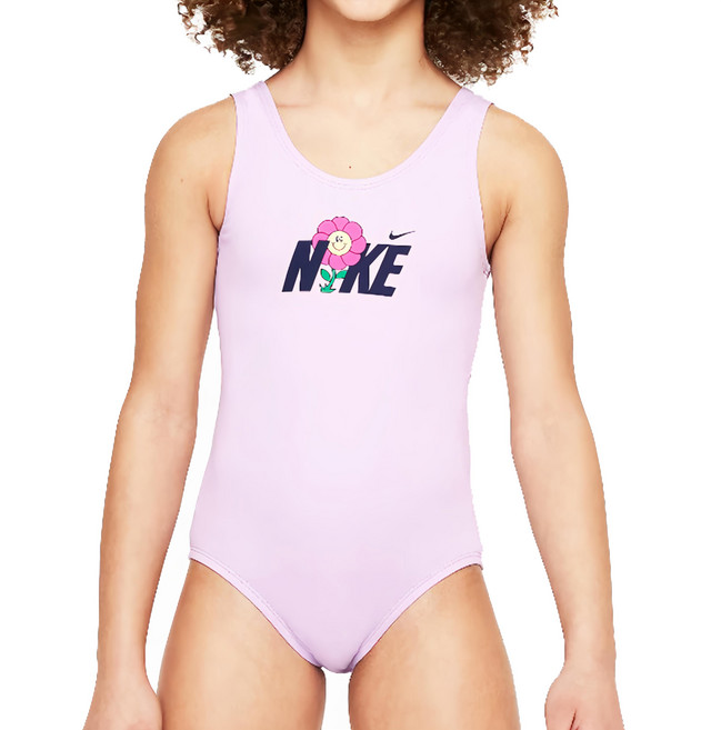 NIKE 耐吉 女孩連身泳裝 NESSE724