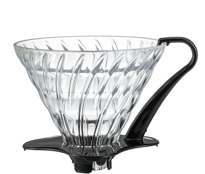 HARIO 好璃奧 V60耐熱玻璃03濾杯 PLUS, 玻璃濾杯 + 底座, 1個