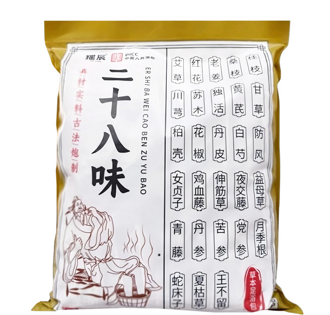 YAO CHEN 瑤辰 二十八味泡腳包足浴包, 30個裝, 1組, 30g