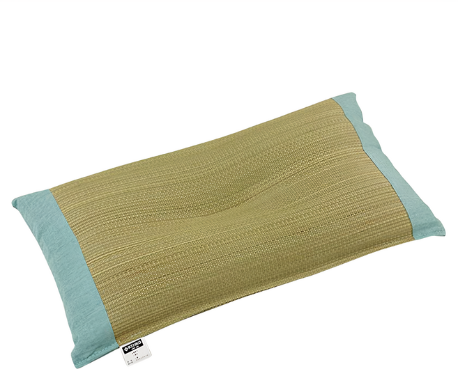 IKEHIKO 天然無染藺草除臭蝶型枕頭 日本制, 藍色