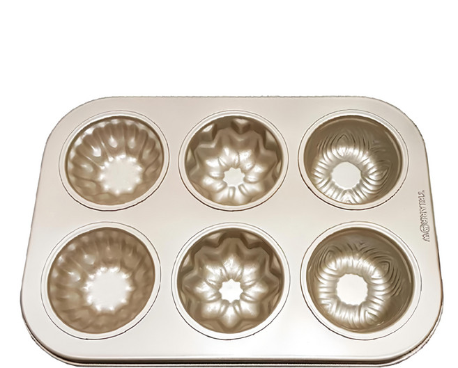 TRIARROW 三箭牌 金不沾6連咕咕霍夫烤模 G7175, 1個