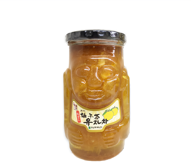 韓味不二 濟州柚子茶 果醬, 1kg, 1罐, 1入