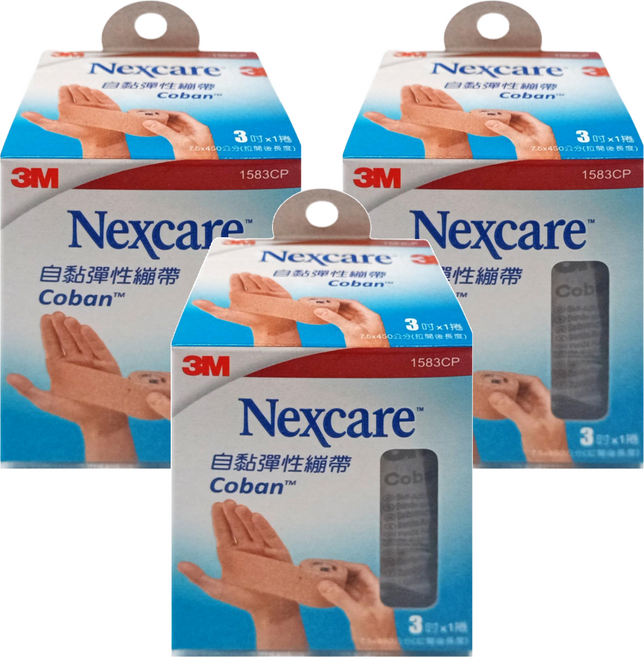 3M Nexcare 自黏彈性繃帶 3吋, 3盒