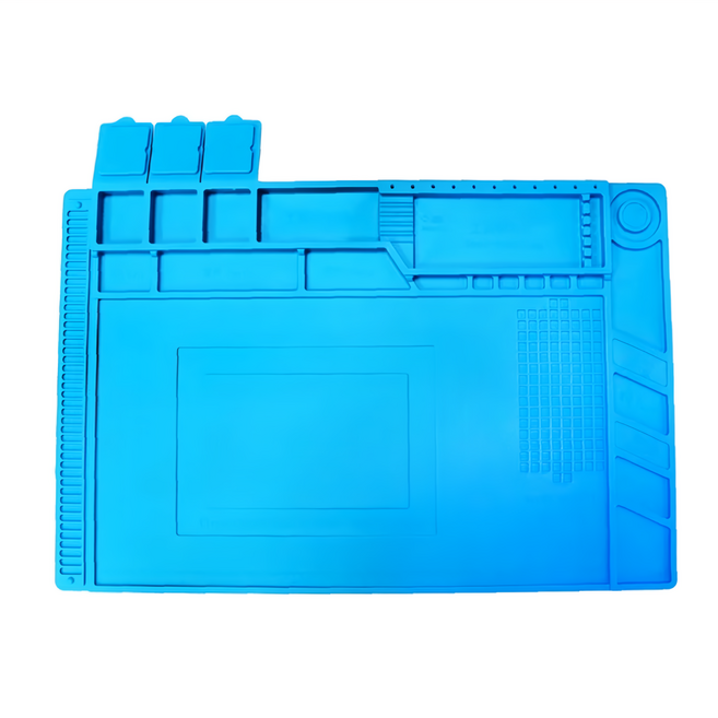 耐高溫工作墊 多款 磁力工作墊手機維修配件中款 部分有磁, 藍色