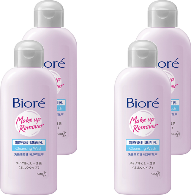 Biore 蜜妮 台灣公司貨 卸粧兩用洗面乳, 120ml, 4瓶