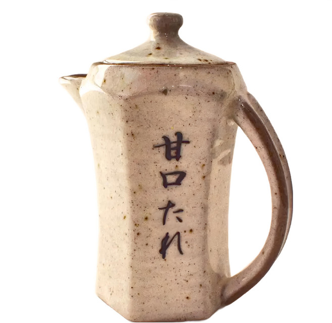 甘口醬汁壺-日本製 陶瓷醬油瓶 240mL, 1個