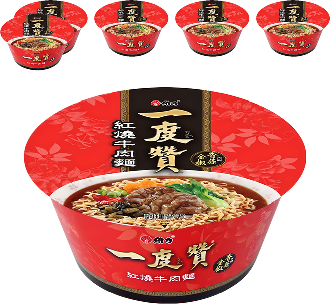 維力 一度贊 紅燒牛肉麵, 6入