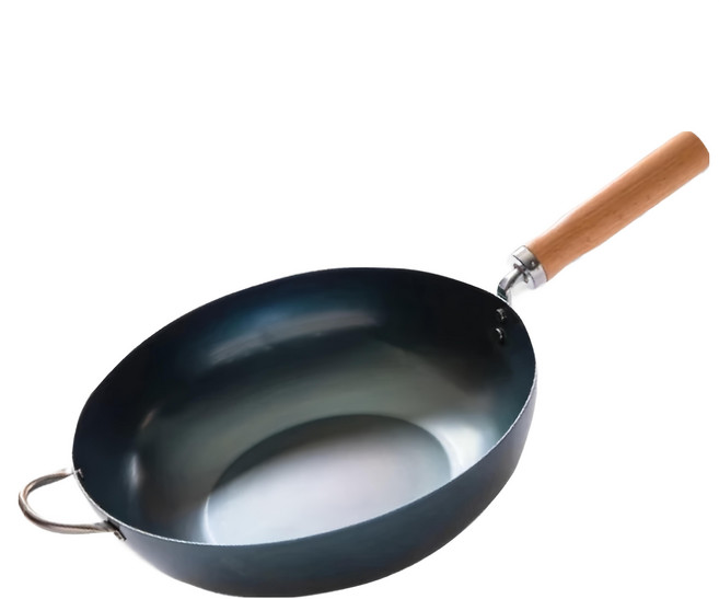 FUJITA KINZOKU 藤田金屬 INITIAL 職人深型鐵炒鍋 IH爐可用 日本製, 1個, 28cm