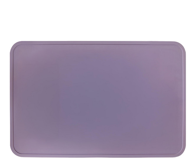 ade.l Dining系列 矽膠餐墊 長方形, 428 x 282 x 2mm 邊緣凸起3mm, 丁香紫色, 1個