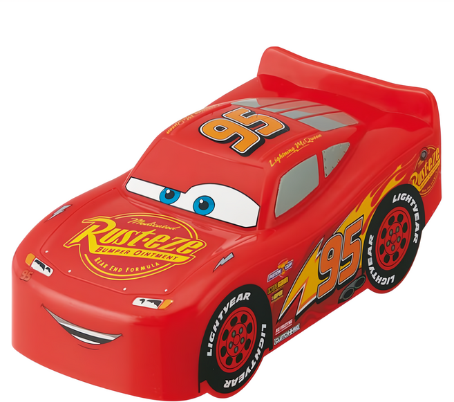 Skater 車子造型塑膠便當盒 310ml, 多色 閃電麥坤, 1個