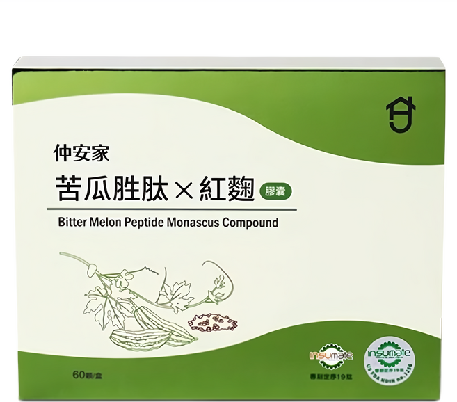 JOIN HOME 仲安家 苦瓜胜肽紅麴膠囊, 60顆, 1盒