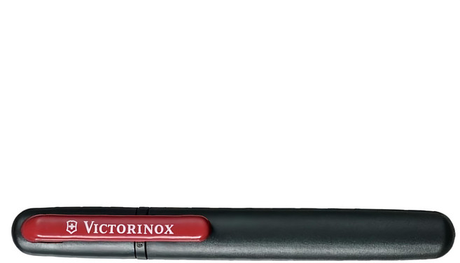 VICTORINOX 瑞士維氏 筆式2用磨刀器 瑞士製, 黑色 + 紅色, 1個