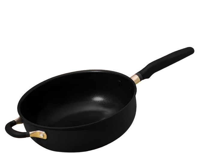 MEYER 美亞 Accent 陽極氧化不沾鍋萬用深煎鍋 微金亞光黑 4.3L, 26cm, 1個